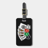 トランプのポーカーv1 ラゲッジタグ (正面縦)