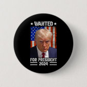 トランプのマグのショットは米国のために欲しかった。社長2024 1 缶バッジ (正面)