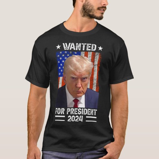 トランプのマグのショットは米国のために欲しかった。社長2024 1 Tシャツ (正面)