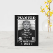 トランプのマグのショットは米国のために欲しかった。社長2024 2 カード (黄色い花)