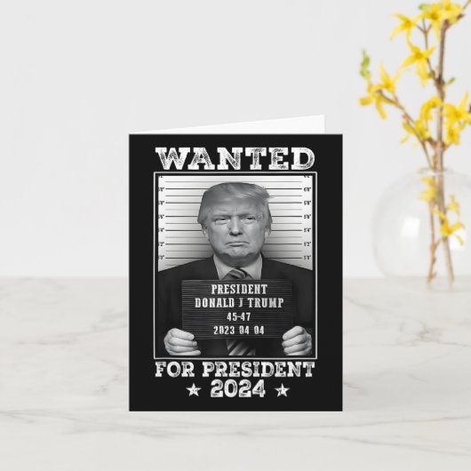 トランプのマグのショットは米国のために欲しかった。社長2024 2 カード (黄色い花)