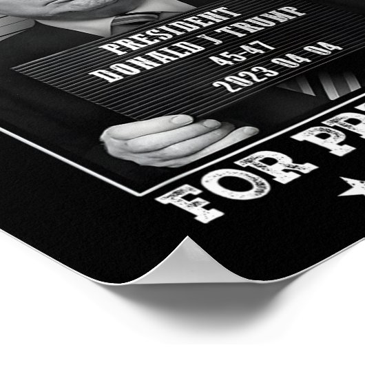 トランプのマグのショットは米国のために欲しかった。社長2024 2 ポスター (角)