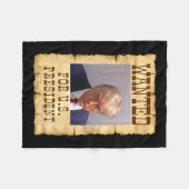 トランプのマグのショットは米国のために欲しかった。社長2024 3 フリースブランケット (正面(横))