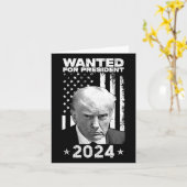 トランプのマグのショットは米国のために欲しかった。2024年社長 カード (黄色い花)