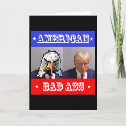 トランプのマグショット カード (正面)