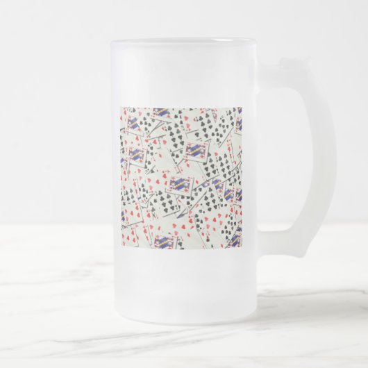 トランプのマグ フロストグラスビールジョッキ (右)