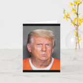 トランプのムグショット カード (黄色い花)