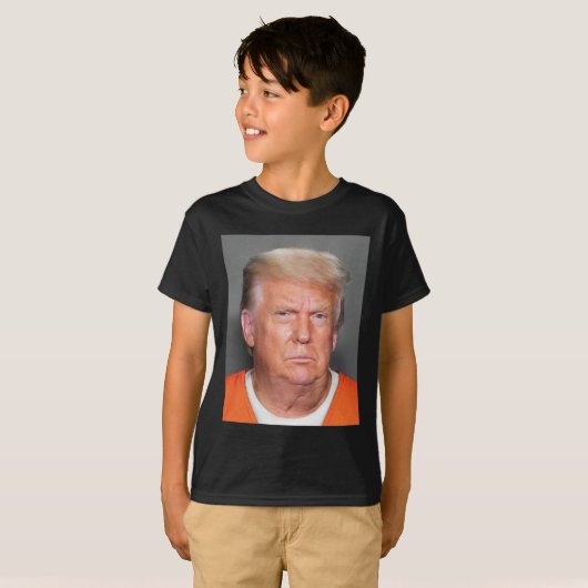 トランプのムグショット Tシャツ (正面フル)