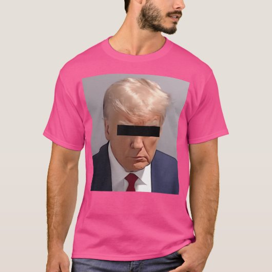 トランプのムグショット Tシャツ (正面)