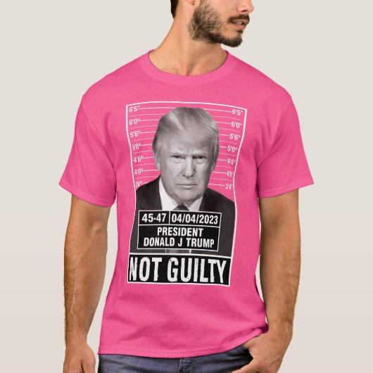 トランプのムグショット Tシャツ (正面)