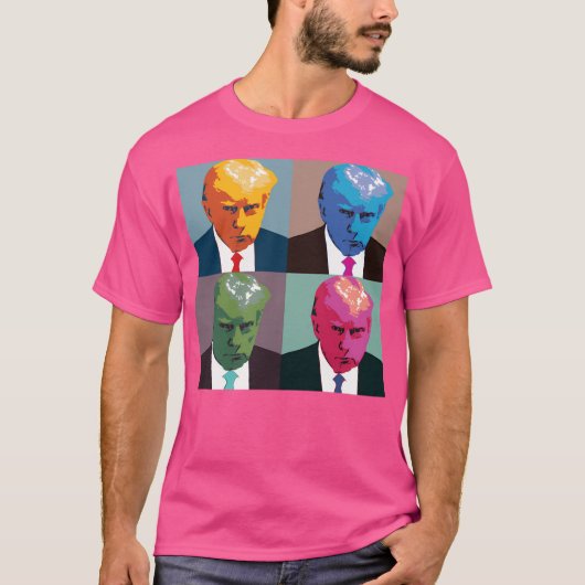 トランプのムグショット Tシャツ (正面)