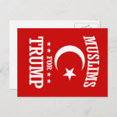 トランプのムスリム ポストカード (正面/裏面)