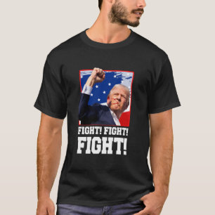 トランプのラリー戦いティートランプ2024サポーターUSA Me Tシャツ