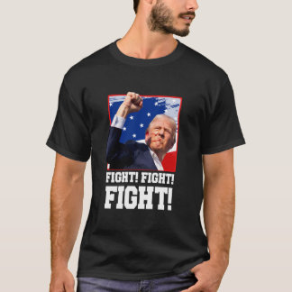 トランプのラリー戦いティートランプ2024サポーターUSA Me Tシャツ