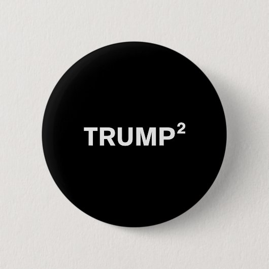 トランプの二乗 トランプ2020  缶バッジ (正面)