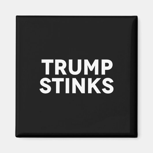 トランプの体臭がひどい、くさい マグネット (正面)