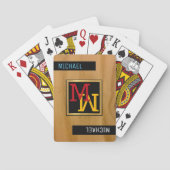 トランプの作成/モノグラム(名前+イニシャル) トランプ (裏面)