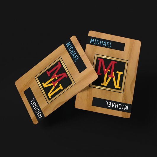 トランプの作成/モノグラム(名前+イニシャル) トランプ