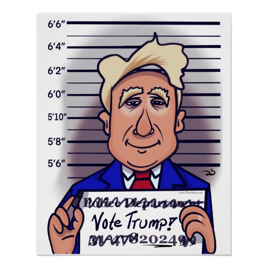トランプの光沢のあるポスターの投票 ポスター (正面)