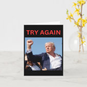 トランプの再試行 カード (黄色い花)