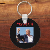 トランプの再試行 キーホルダー (正面)