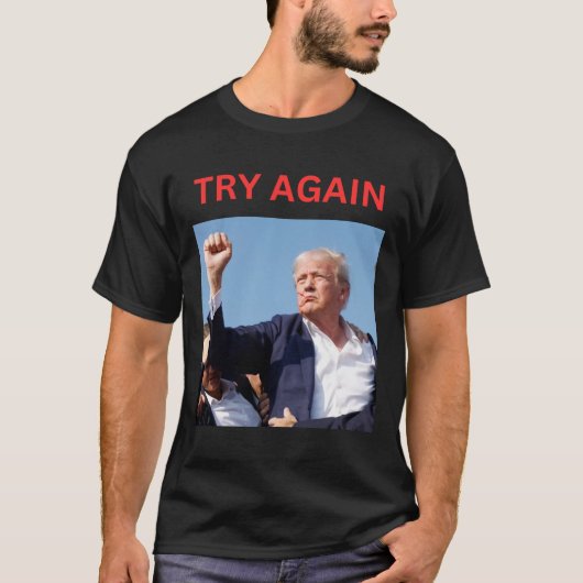 トランプの再試行 Tシャツ (正面)