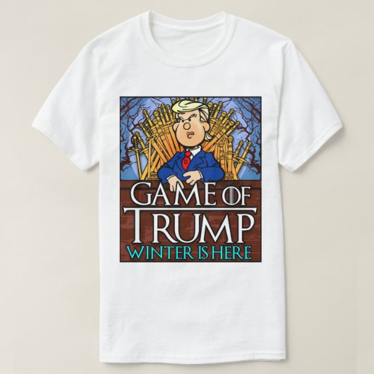 トランプの冬のゲームはここにある Tシャツ (デザイン正面)