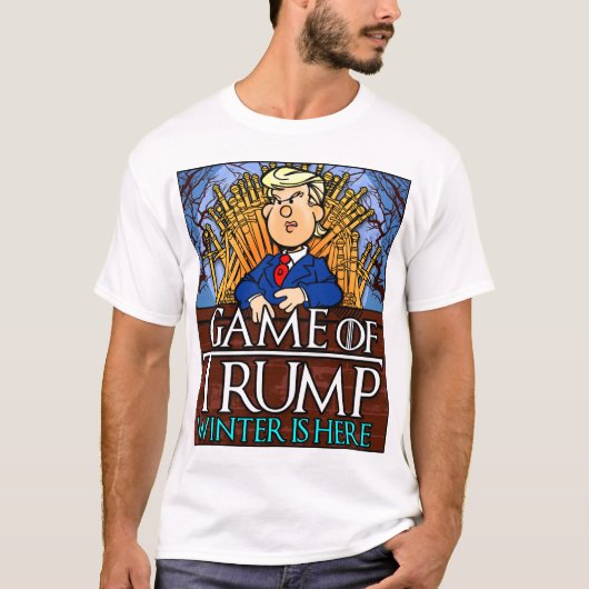 トランプの冬のゲームはここにある Tシャツ (正面)