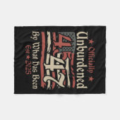 トランプの勝利によって公式に負担を負わない フリースブランケット (正面(横))