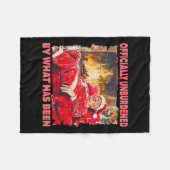 トランプの勝利によって公式に負担を負わない フリースブランケット (正面(横))