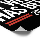 トランプの勝利によって公式に負担を負わない ポスター (角)