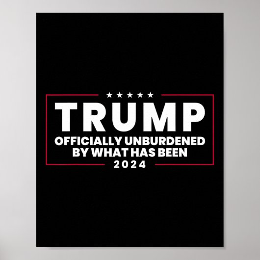 トランプの勝利によって公式に負担を負わない ポスター (正面)