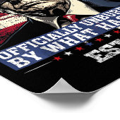 トランプの勝利によって公式に負担を負わない ポスター (角)