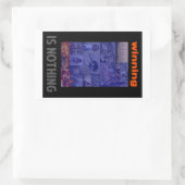 トランプの勝利(何でもない) 長方形シール (バッグ)