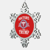 トランプの医者 スノーフレークピューターオーナメント (右)