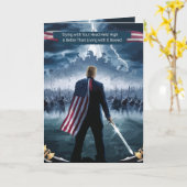 トランプの叙事詩の戦士の挨拶 カード (黄色い花)