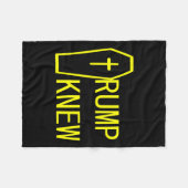 トランプの嘘の人々が死んだのを知っていた1 フリースブランケット (正面(横))