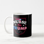 トランプの場合 – 保守的な共和党ナースのサポート コーヒーマグカップ (左)
