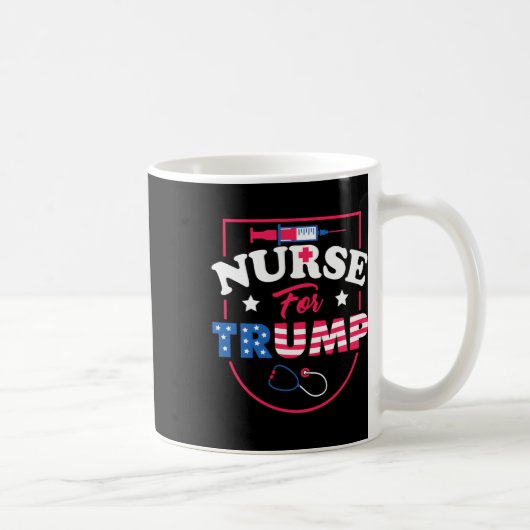 トランプの場合 – 保守的な共和党ナースのサポート コーヒーマグカップ (右)