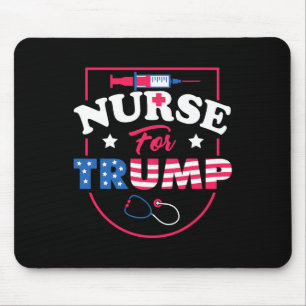 トランプの場合 – 保守的な共和党ナースのサポート マウスパッド