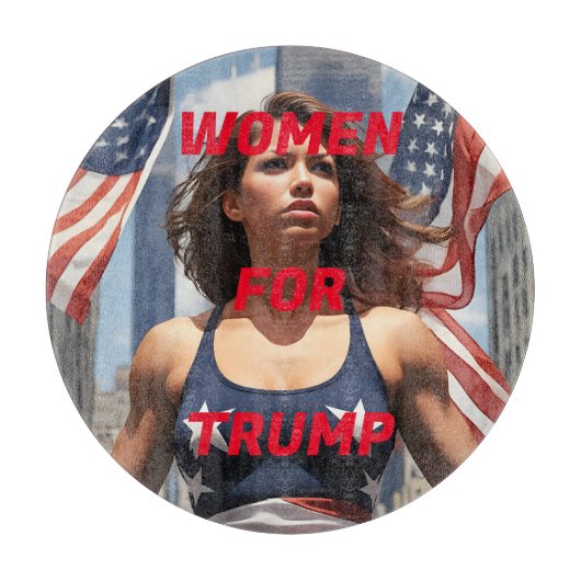 トランプの女性 カッティングボード (正面)