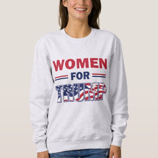 トランプの女性 スウェットシャツ (正面)