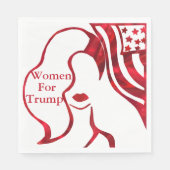 トランプの女性 スタンダードランチョンナプキン (正面)
