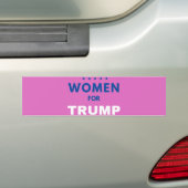 トランプの女性 バンパーステッカー (車上)