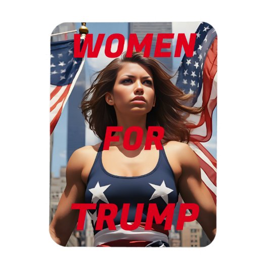 トランプの女性 マグネット (縦)