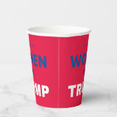 トランプの女性 紙コップ (右)