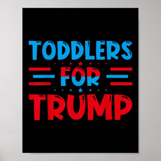 トランプの子供のための幼児トランプ2024 ポスター (正面)