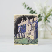 トランプの家の前のヘロヒイ・ナラブト – バッタ ポストカード (スタンド正面)