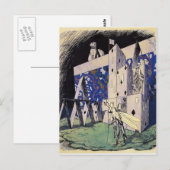 トランプの家の前のヘロヒイ・ナラブト – バッタ ポストカード (正面/裏面)