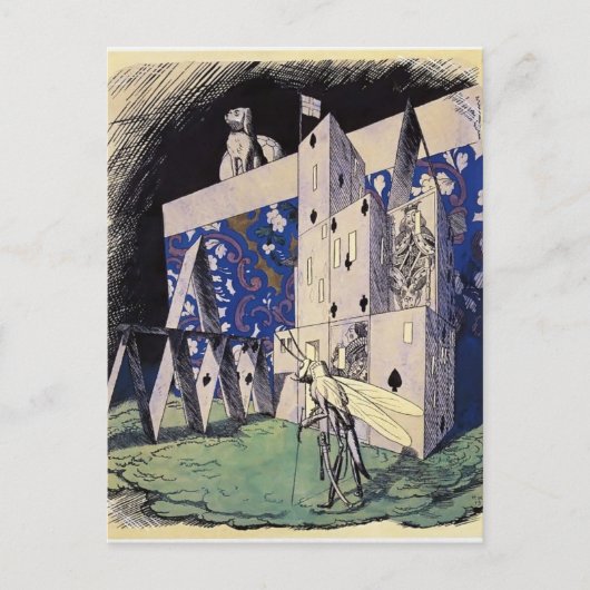 トランプの家の前のヘロヒイ・ナラブト – バッタ ポストカード (正面)